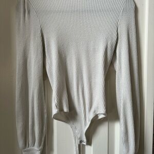 Ribbed Long Sleeve Bodysuit